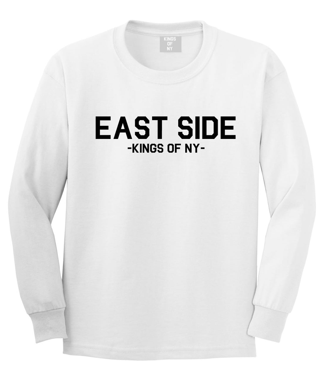 East Side NYC New York Long Sleeve T-Shirt in White