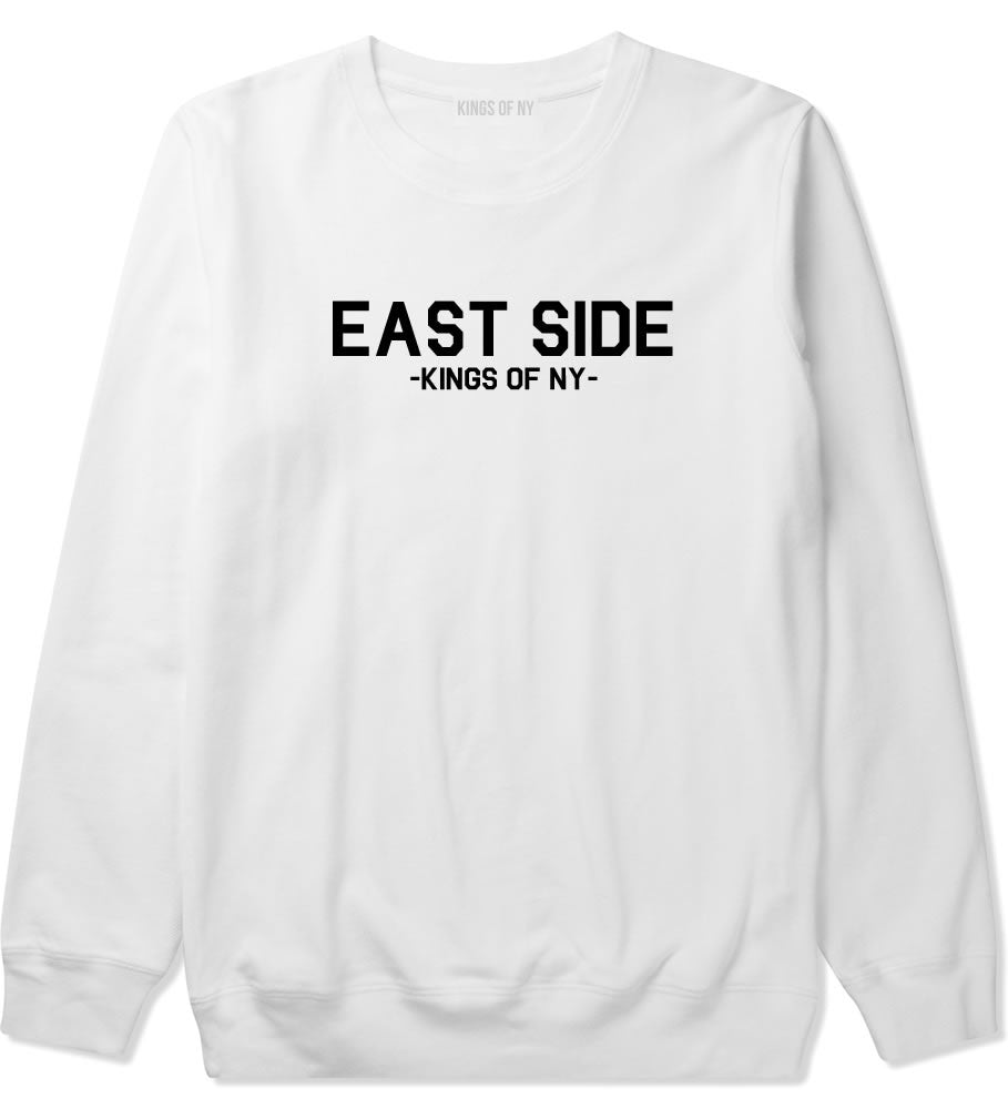 East Side NYC New York Crewneck Sweatshirt in White