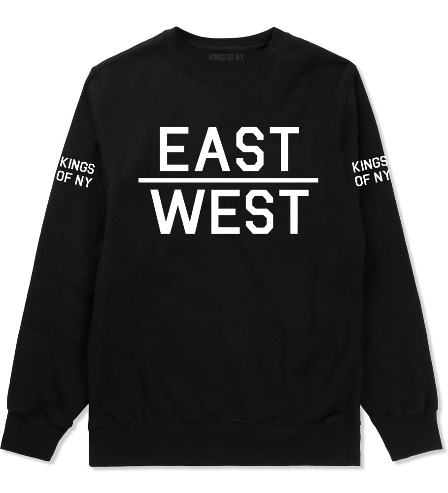 East West Crewneck Sweatshirt in Black by Kings Of NY