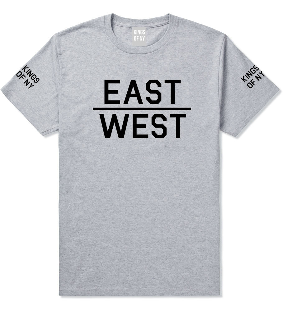 East West T-Shirt in Grey by Kings Of NY