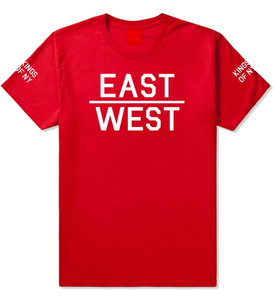 East West T-Shirt in Red by Kings Of NY