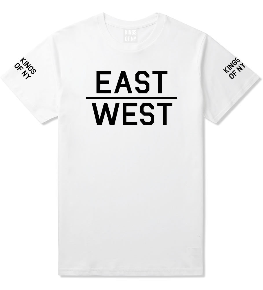 East West T-Shirt in White by Kings Of NY