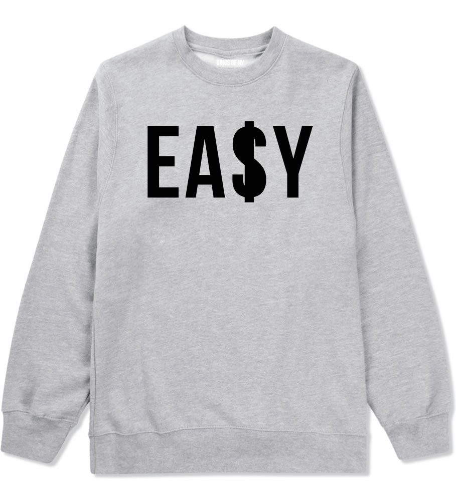 Easy Money Big High Dope Cool Black by Kings Of NY Boys Kids Crewneck Sweatshirt In Grey by Kings Of NY