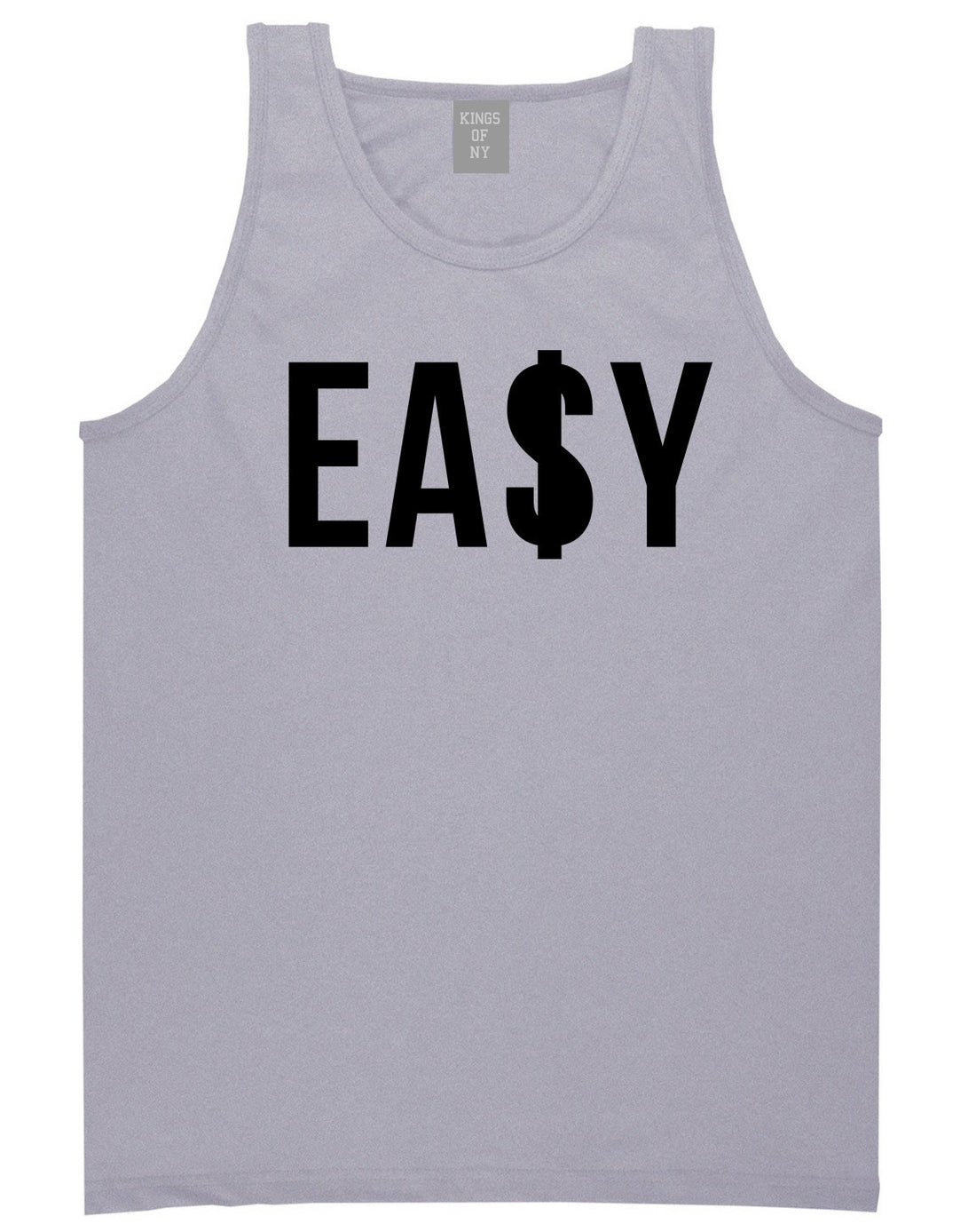 Easy Money Big High Dope Cool Black by Kings Of NY Tank Top In Grey by Kings Of NY