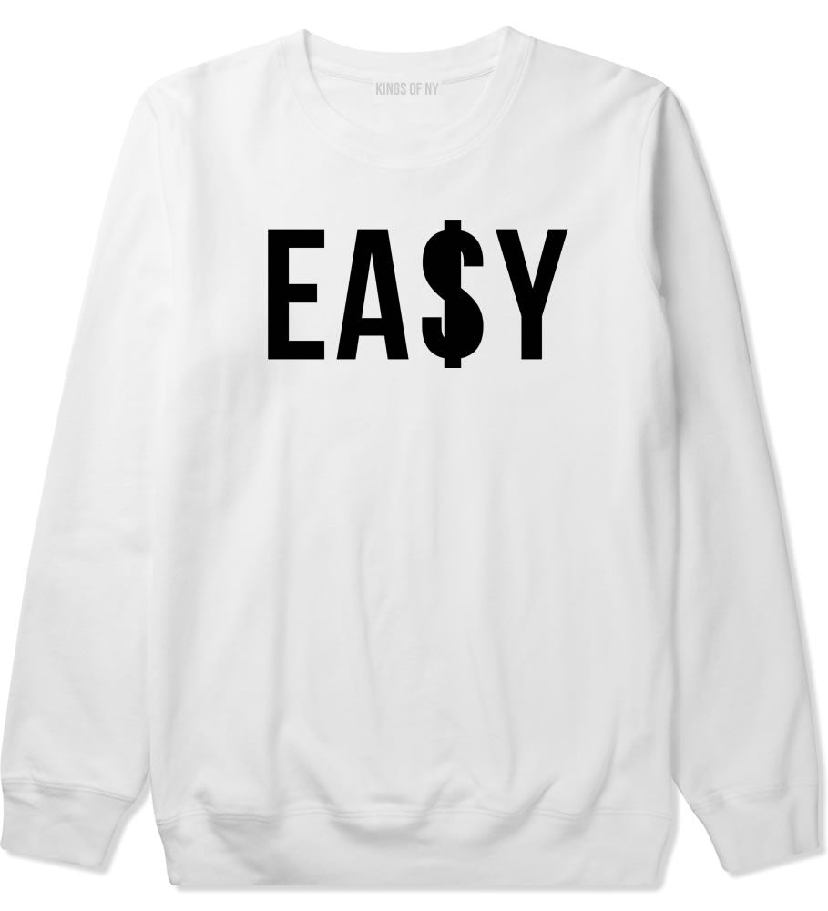Easy Money Big High Dope Cool Black by Kings Of NY Crewneck Sweatshirt in White by Kings Of NY