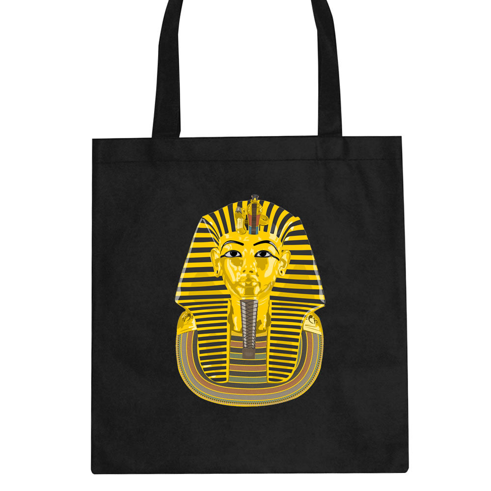 Pharaoh Egypt Gold Egyptian Head Tote Bag By Kings Of NY