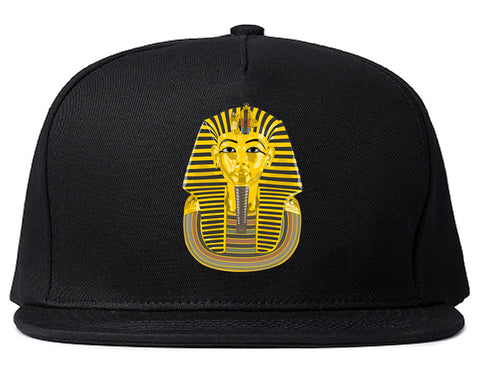 Pharaoh Egypt Gold Egyptian Head Snapback Hat By Kings Of NY