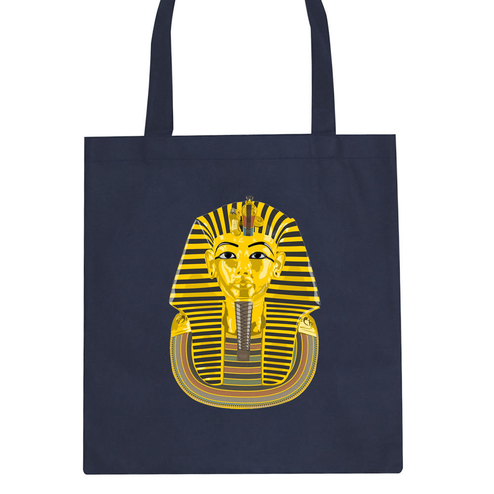 Pharaoh Egypt Gold Egyptian Head Tote Bag By Kings Of NY