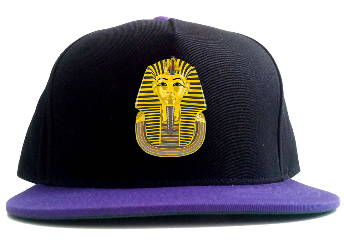 Pharaoh Egypt Gold Egyptian Head 2 Tone Snapback Hat By Kings Of NY