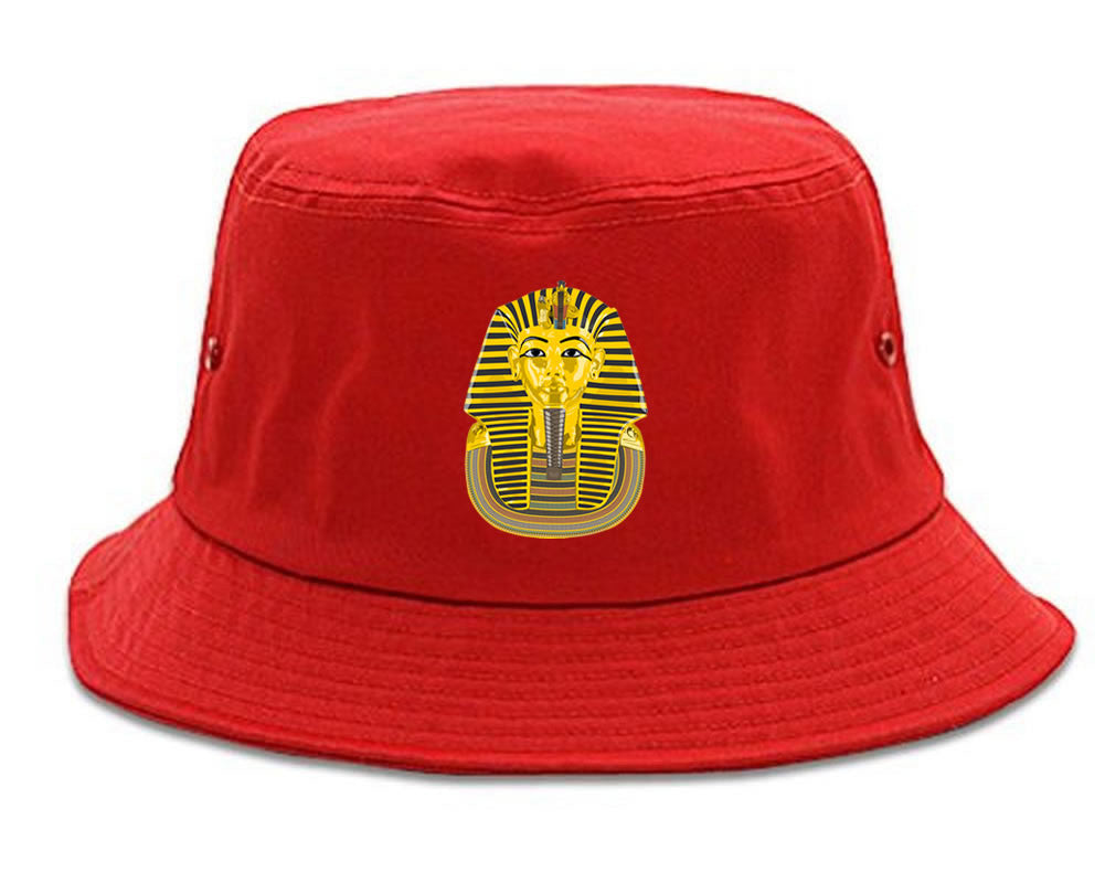 Pharaoh Egypt Gold Egyptian Head Bucket Hat By Kings Of NY