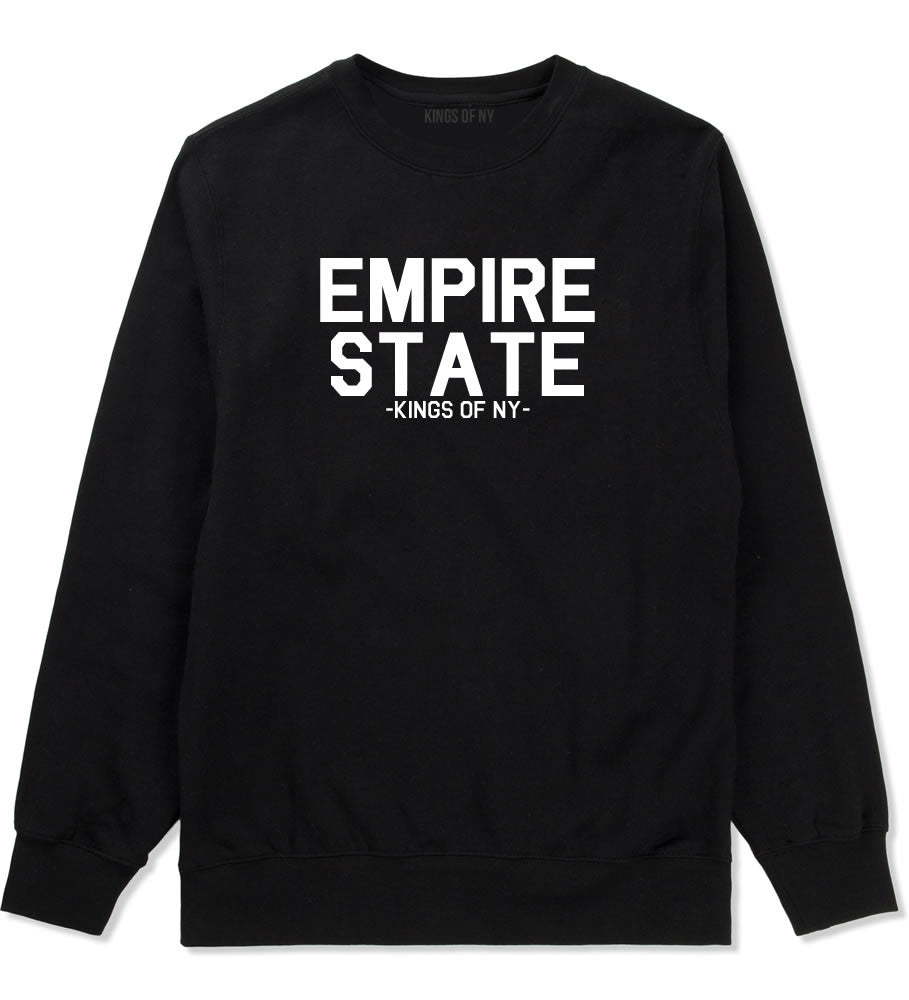 Empire State New York Building Crewneck Sweatshirt in Black