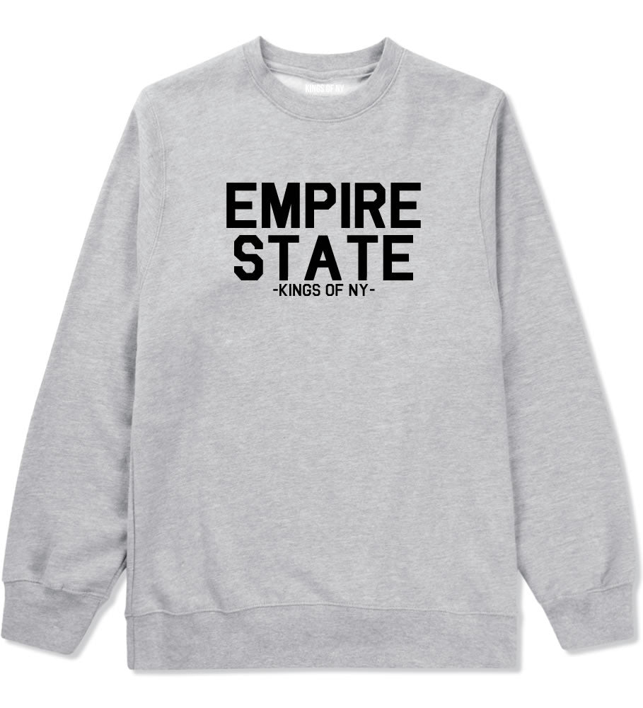 Empire State New York Building Crewneck Sweatshirt in Grey
