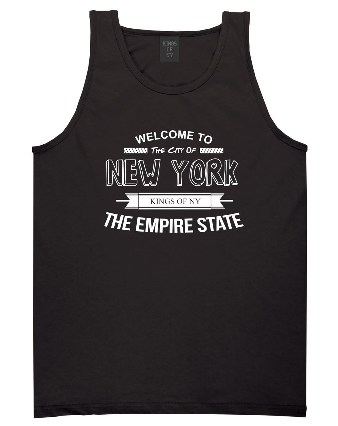 Empire State New York Tank Top in Black by Kings Of NY
