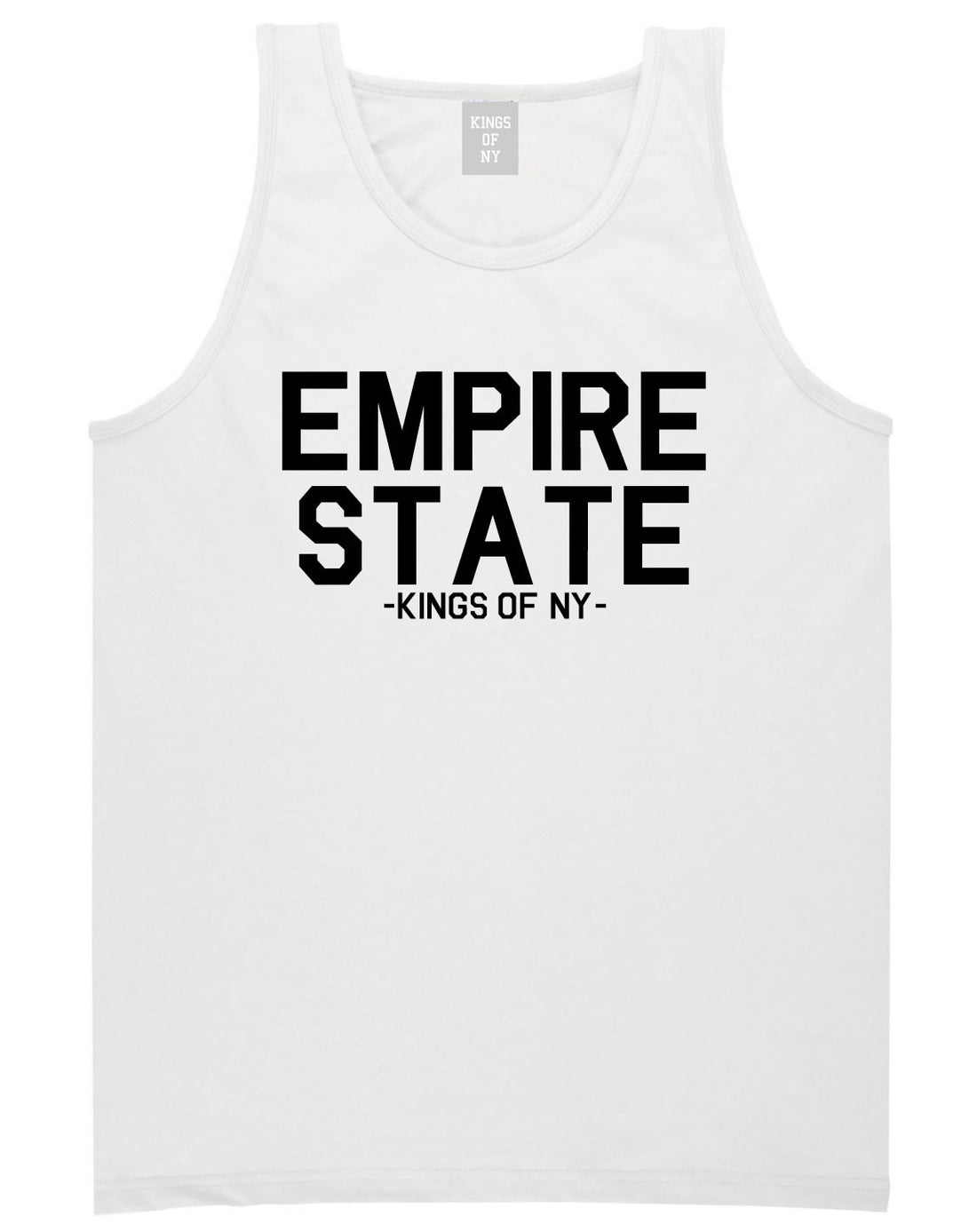 Empire State New York Building Tank Top in White