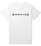 Enemies Friends Parody T-Shirt in White By Kings Of NY