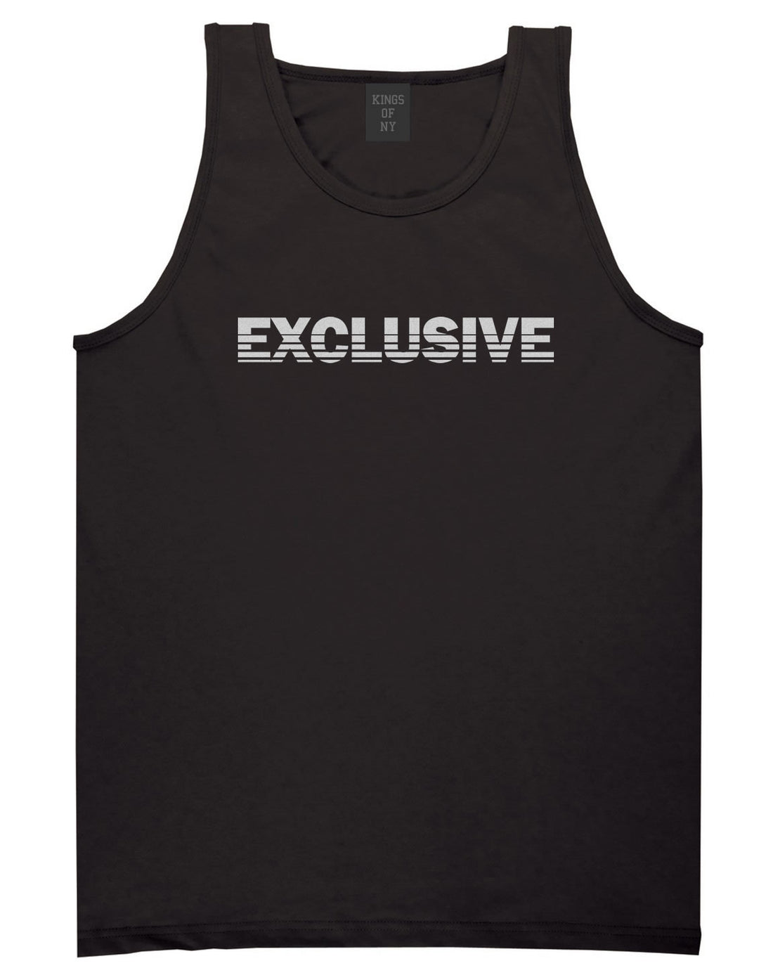 Exclusive Racing Style Tank Top in Black by Kings Of NY