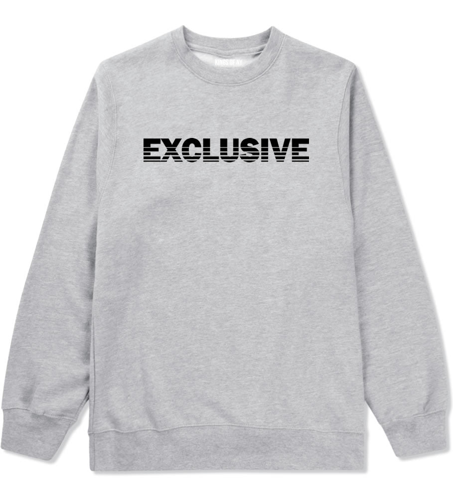 Exclusive Racing Style Crewneck Sweatshirt in Grey by Kings Of NY