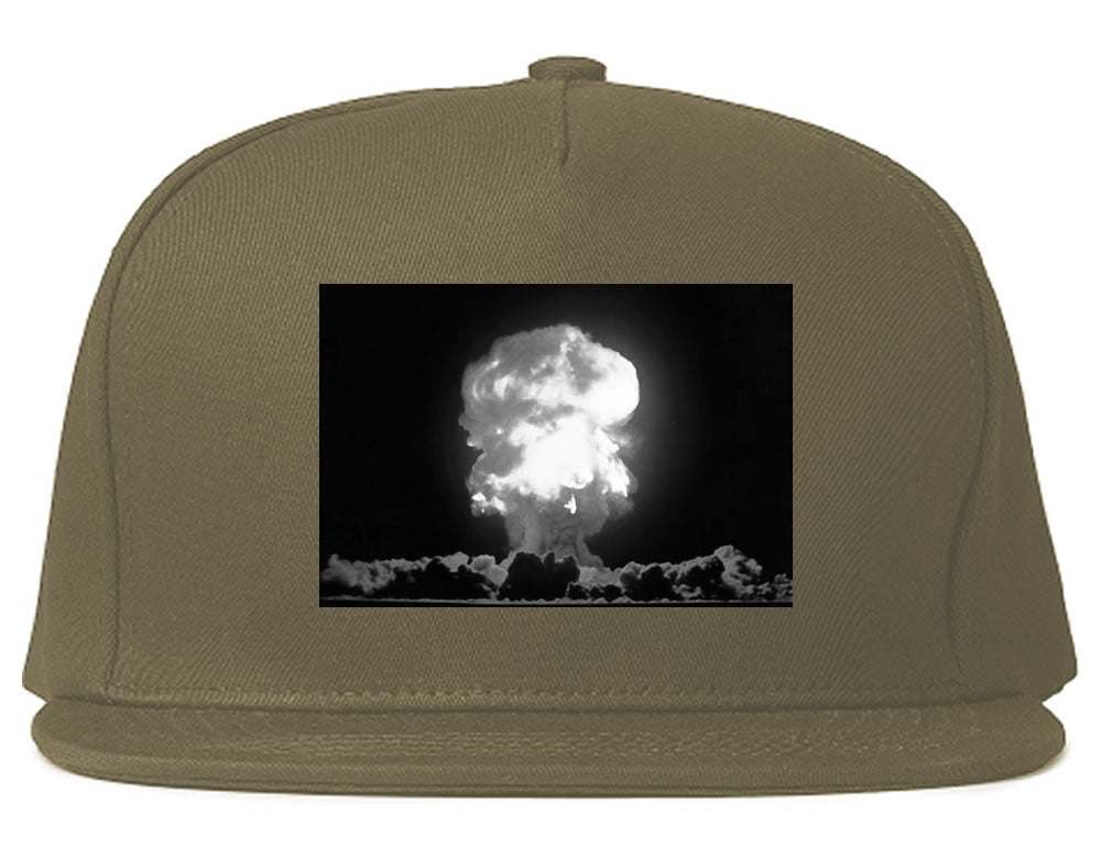 Explosion Nuclear Bomb Cloud Snapback Hat By Kings Of NY