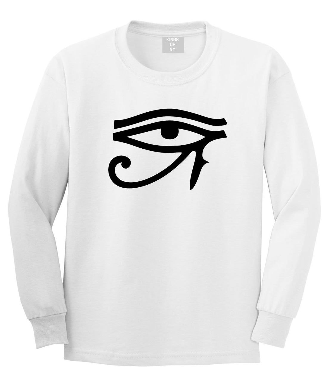 Eye of Horus Egyptian Long Sleeve T-Shirt by Kings Of NY