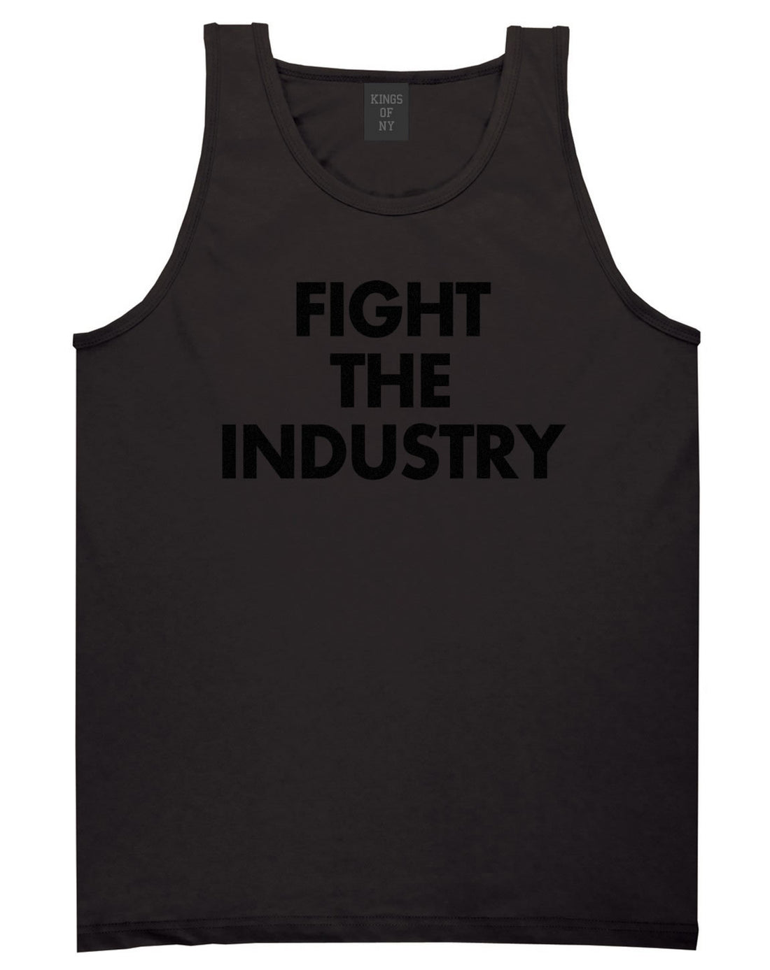 Fight The Industry Power Tank Top in Black By Kings Of NY