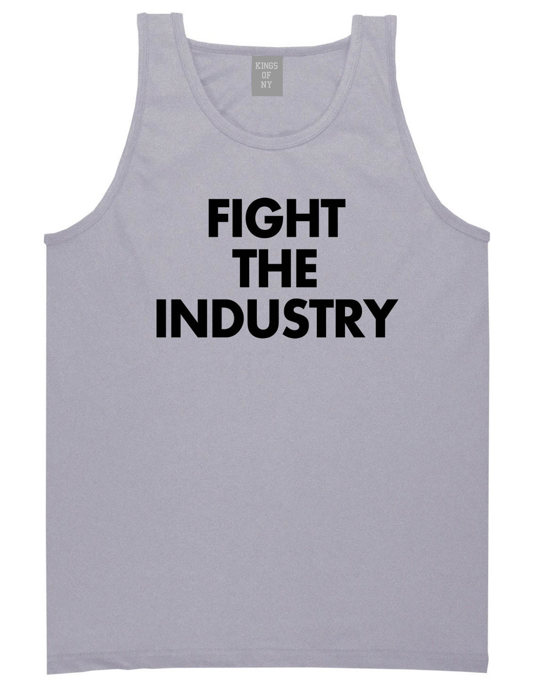 Fight The Industry Power Tank Top in Grey By Kings Of NY