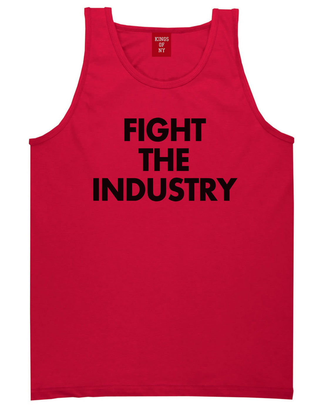Fight The Industry Power Tank Top in Red By Kings Of NY