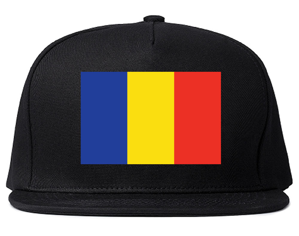 Chad Flag Country Printed Snapback Hat Cap Black