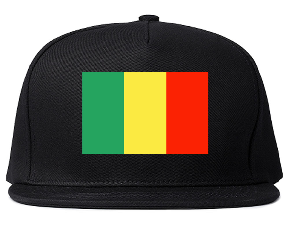 Mali Flag Country Printed Snapback Hat Cap Black