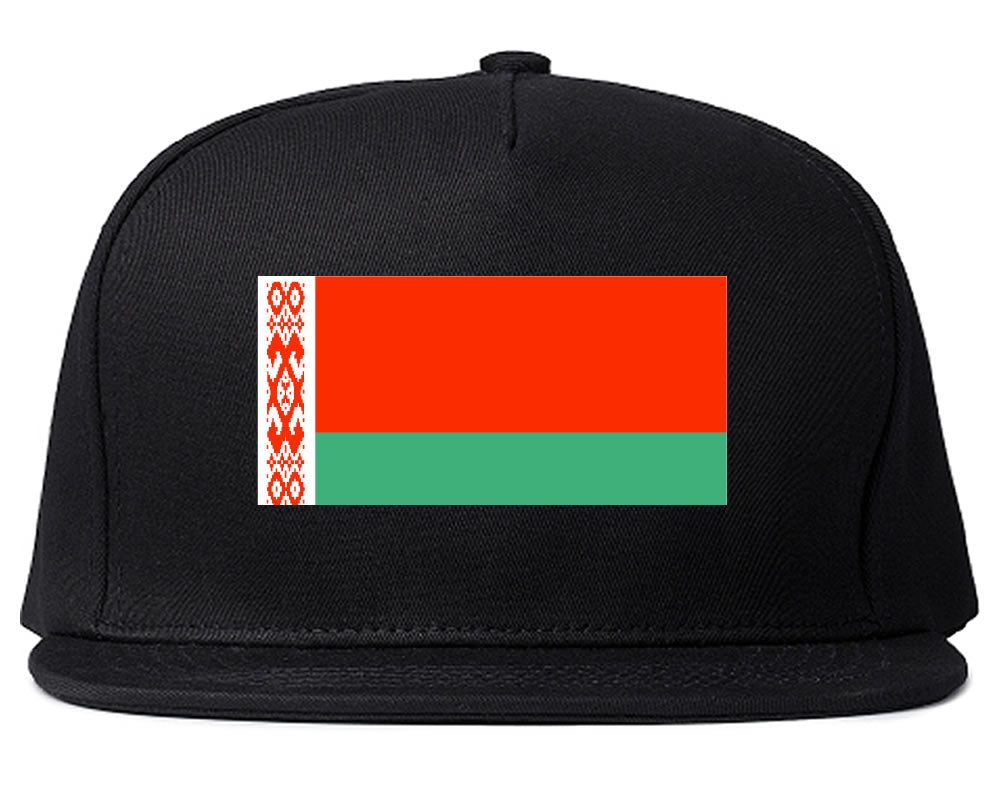 Belarus Flag Country Printed Snapback Hat Cap Black