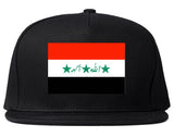 Iraq Flag Country Printed Snapback Hat Cap Black