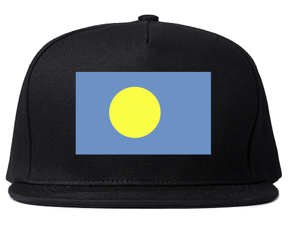 Palau Flag Country Printed Snapback Hat Cap Black
