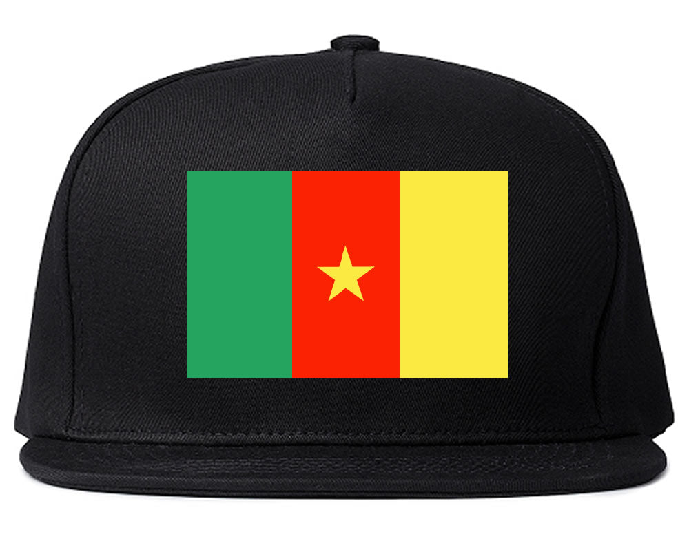 Cameroon Flag Country Printed Snapback Hat Cap Black