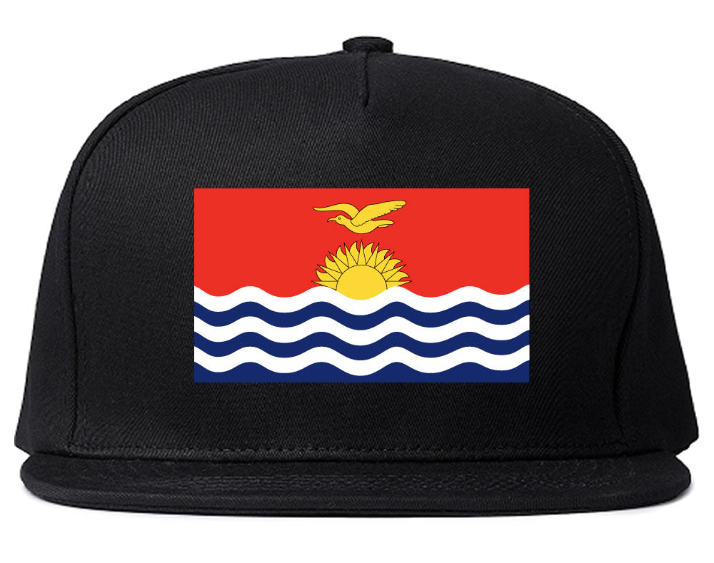 Kiribati Flag Country Printed Snapback Hat Cap Black