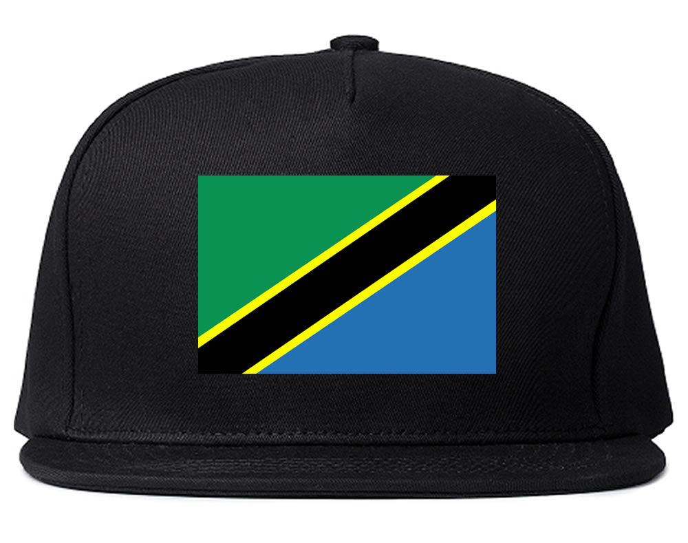 Tanzania Flag Country Printed Snapback Hat Cap Black