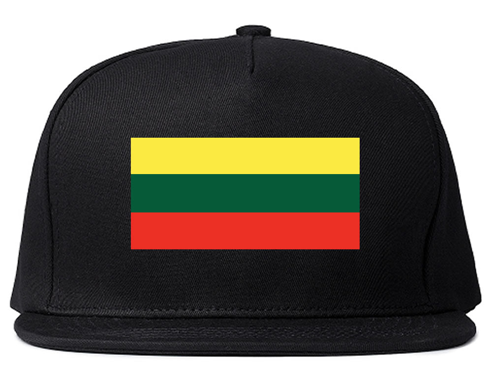 Lithuania Flag Country Printed Snapback Hat Cap Black