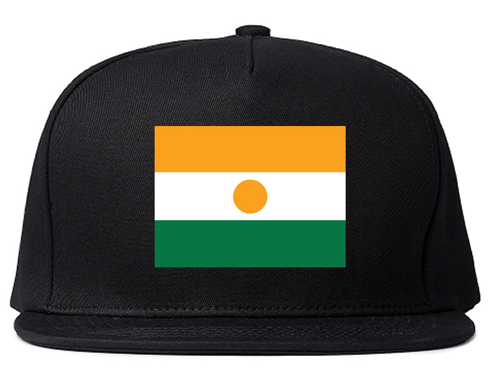 Niger Flag Country Printed Snapback Hat Cap Black