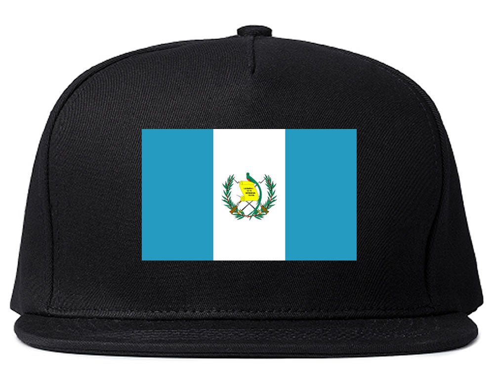 Guatemala Flag Country Printed Snapback Hat Cap Black