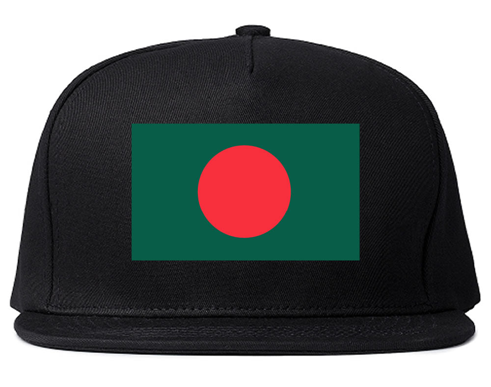 Bangladesh Flag Country Printed Snapback Hat Cap Black