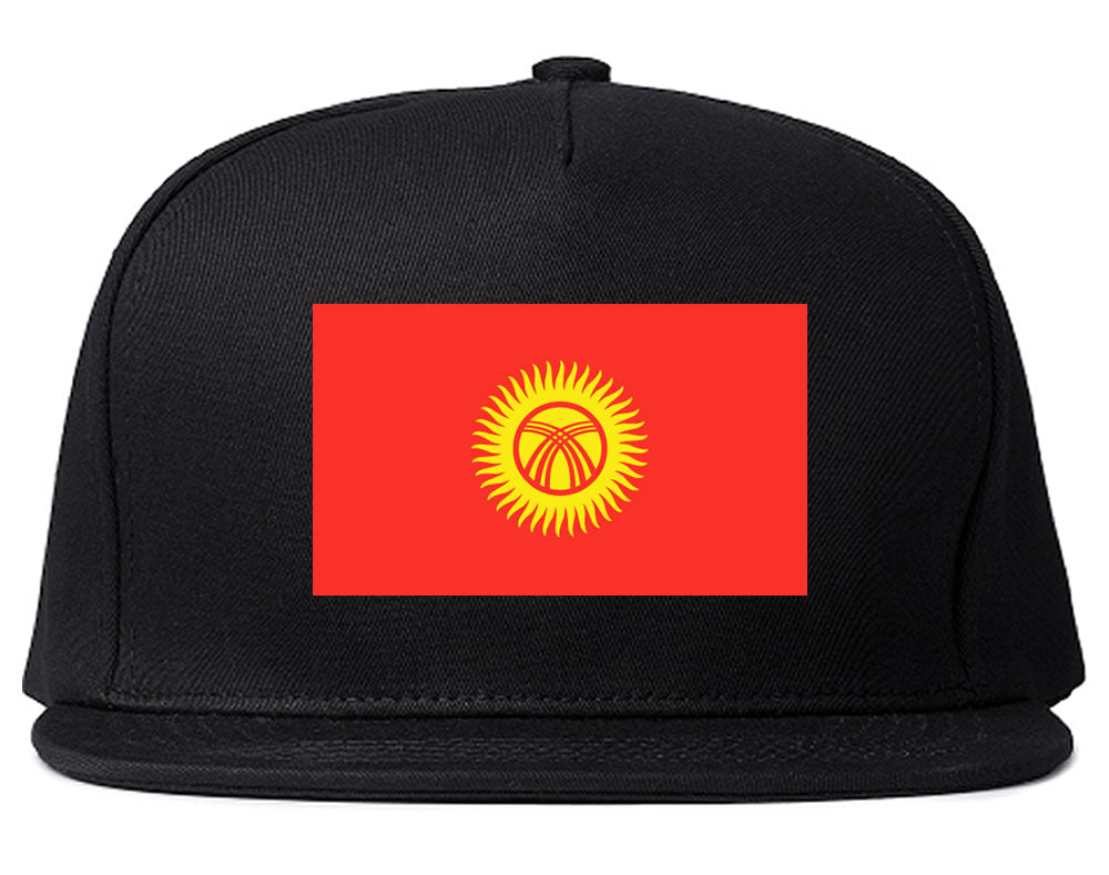 Kyrgystan Flag Country Printed Snapback Hat Cap Black