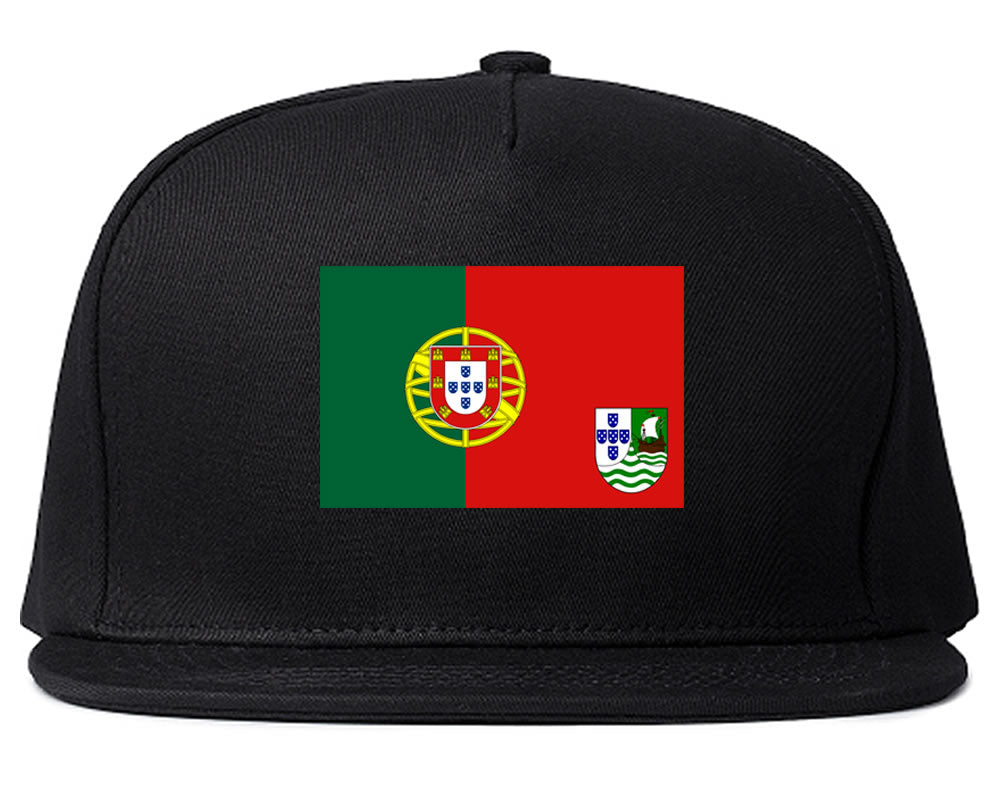 Cabo Verde Flag Country Printed Snapback Hat Cap Black