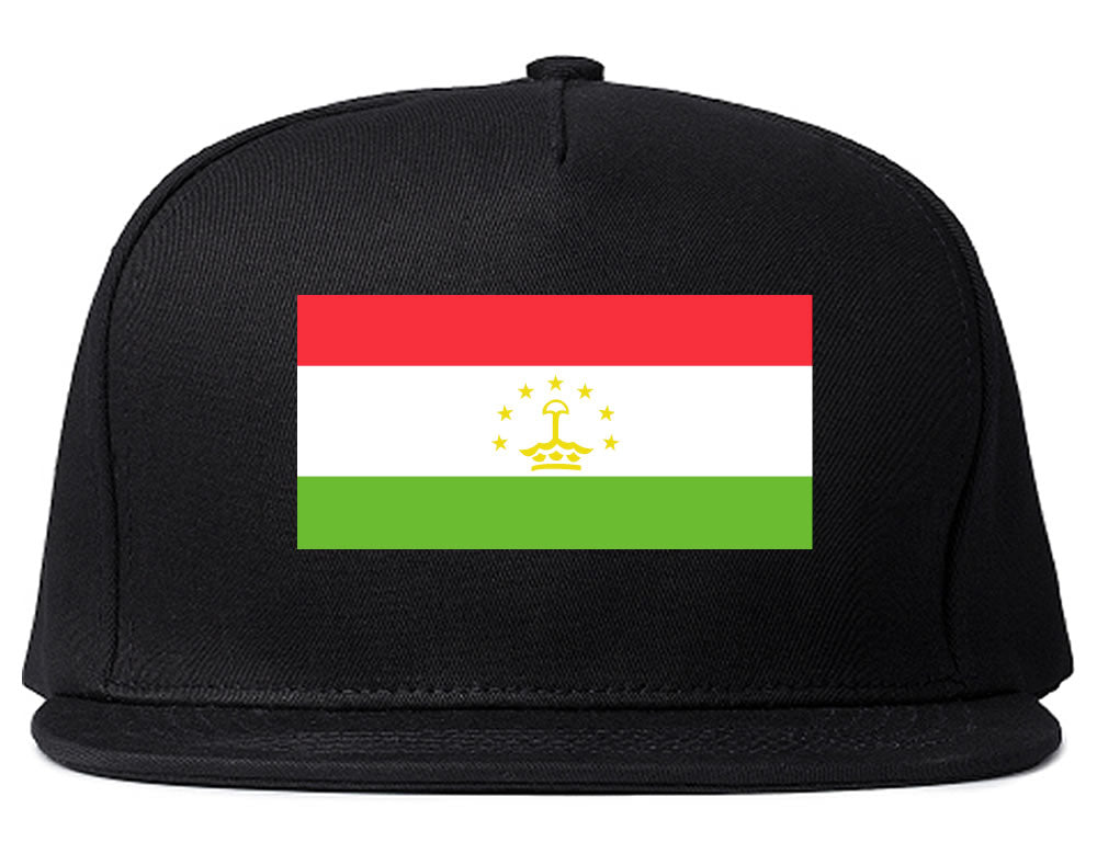 Tajikistan Flag Country Printed Snapback Hat Cap Black