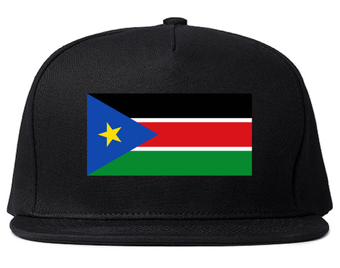 South Sudan Flag Country Printed Snapback Hat Cap Black