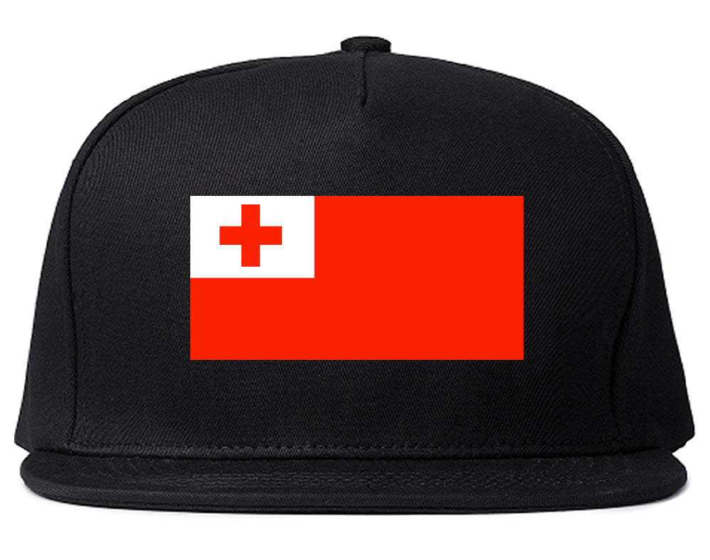 Tonga Flag Country Printed Snapback Hat Cap Black