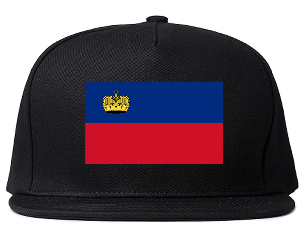 Liechtenstein Flag Country Printed Snapback Hat Cap Black