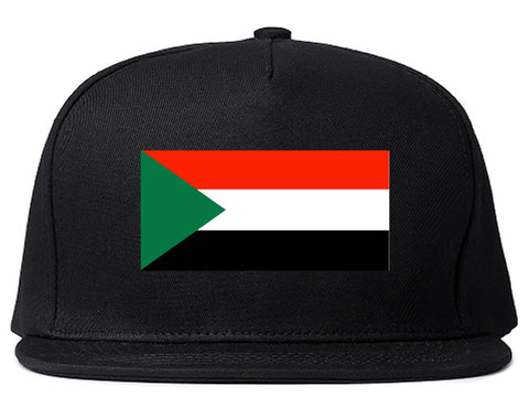 Sudan Flag Country Printed Snapback Hat Cap Black