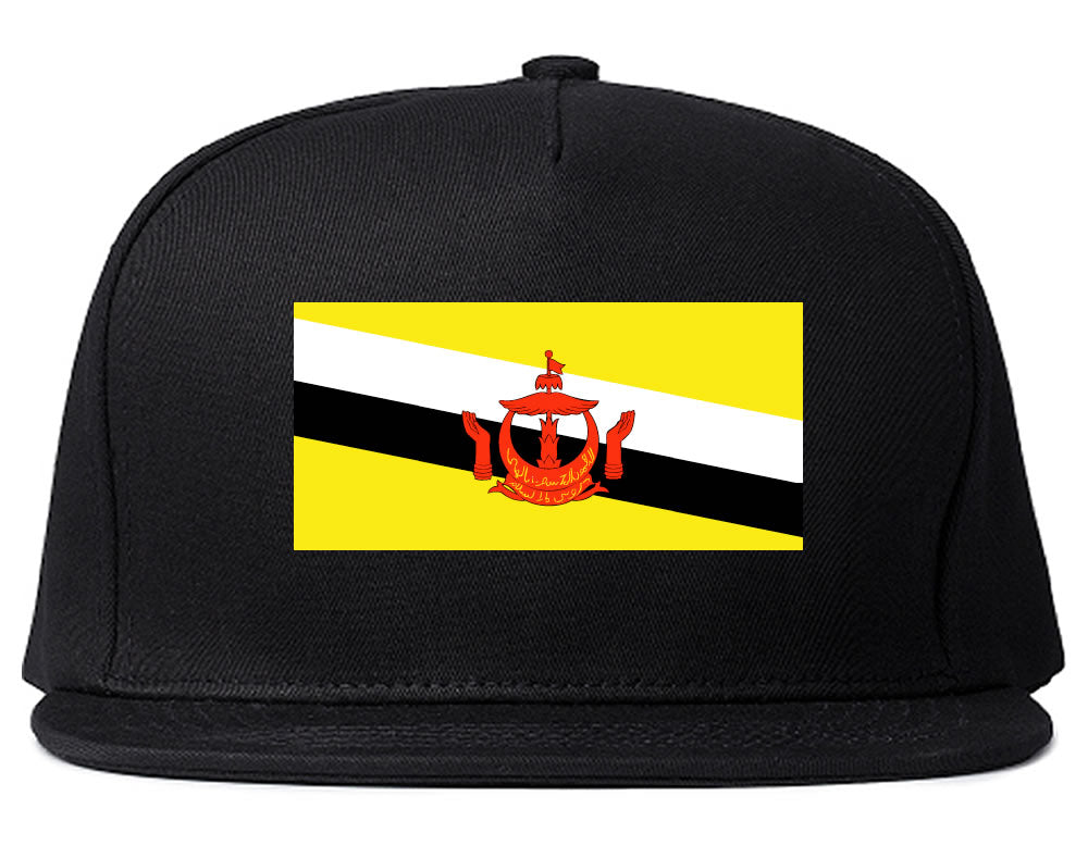 Brunei Flag Country Printed Snapback Hat Cap Black