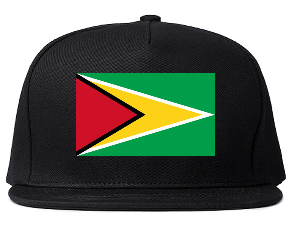 Guyana Flag Country Printed Snapback Hat Cap Black