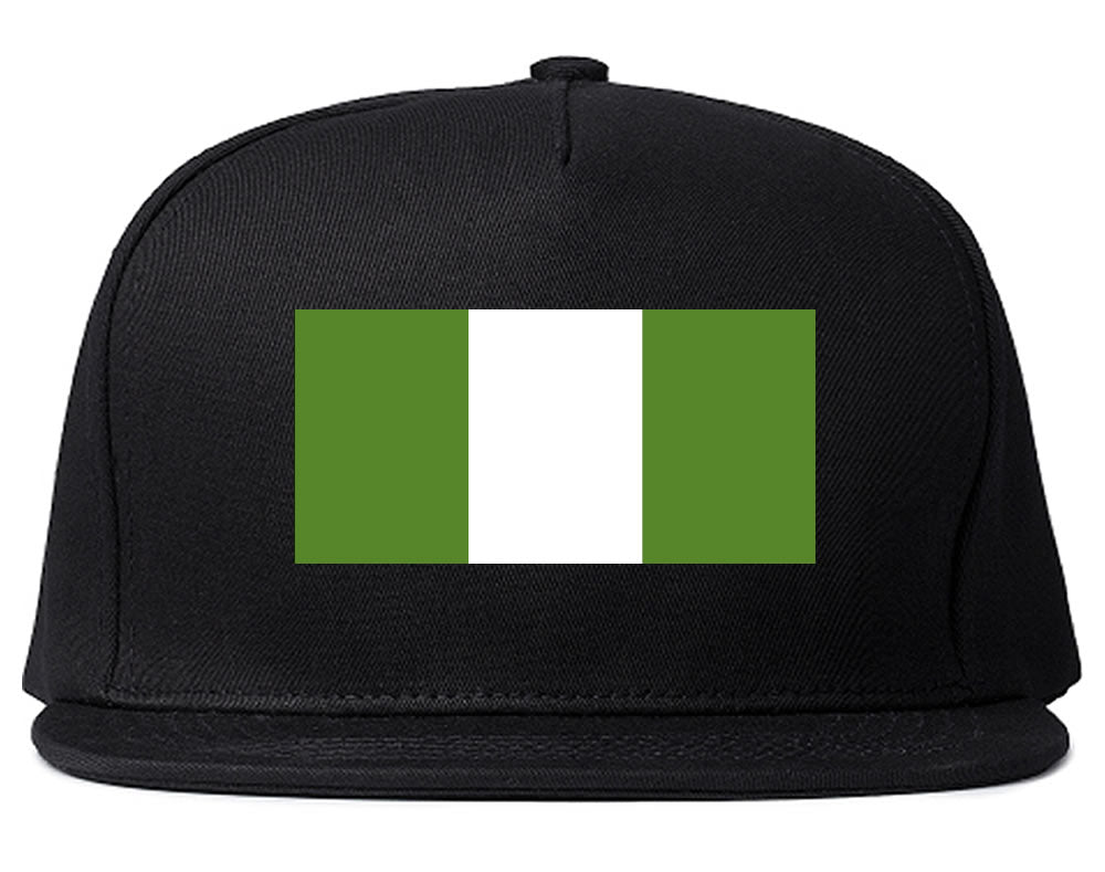 Nigeria Flag Country Printed Snapback Hat Cap Black