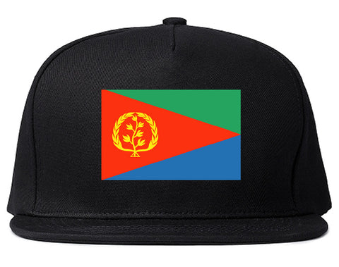 Eritrea Flag Country Printed Snapback Hat Cap Black