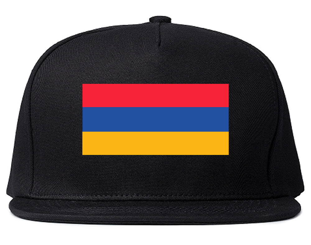 Armenia Flag Country Printed Snapback Hat Cap Black